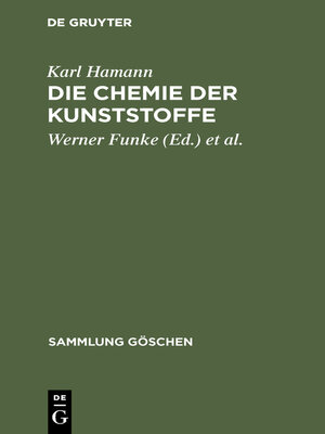 cover image of Die Chemie der Kunststoffe